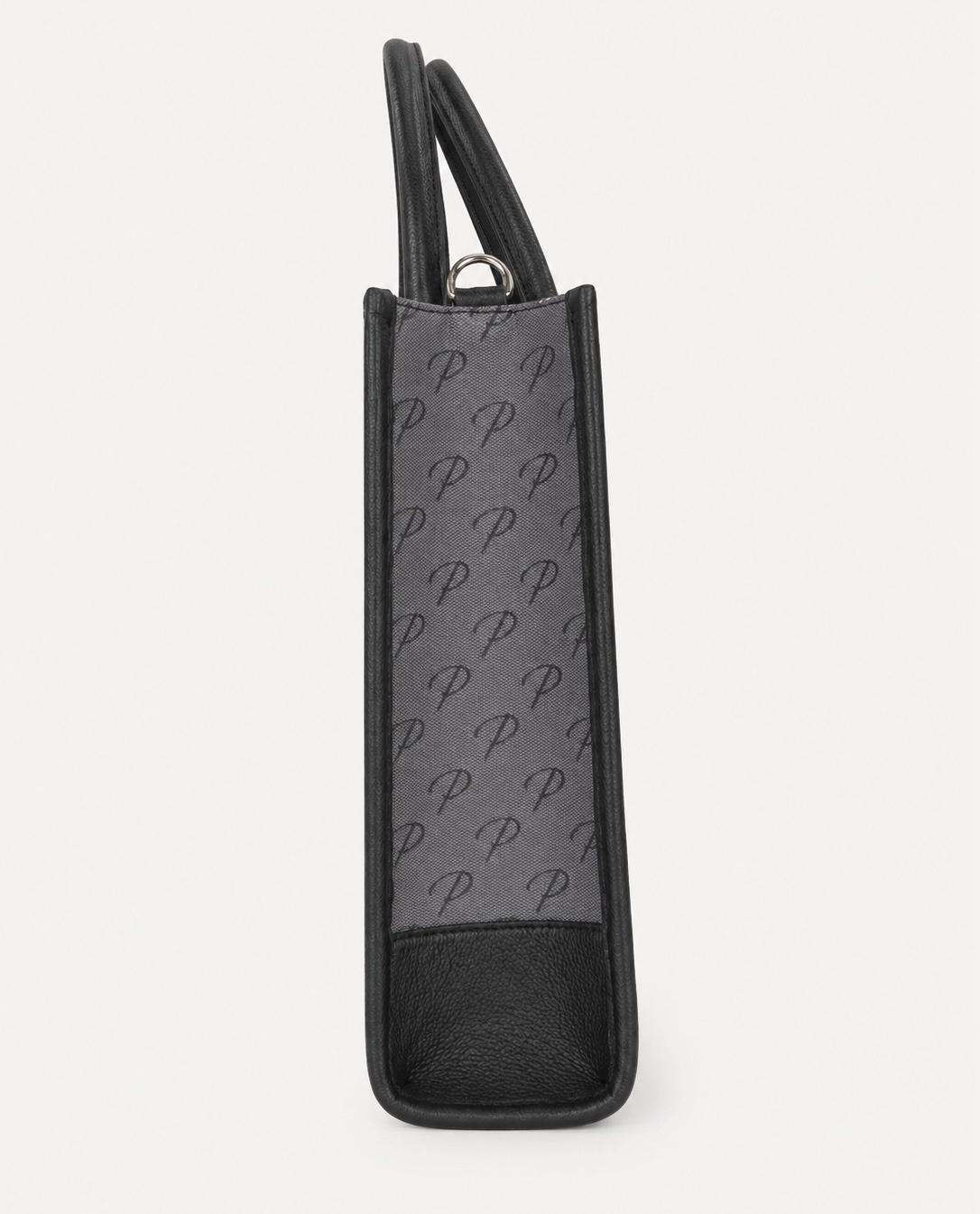 P’ Tote Monogram – Graphite & Noir